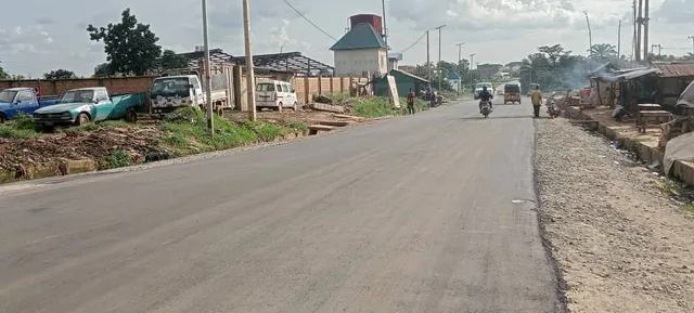 Completed asphalt road in Anambra State built by Titan Construction