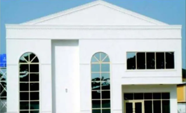 FCMB data recovery centre in Ikeja, Lagos, white facade with arched windows