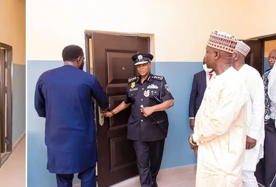 Officials at the commissioning of the police divisional headquarters, Ilorin